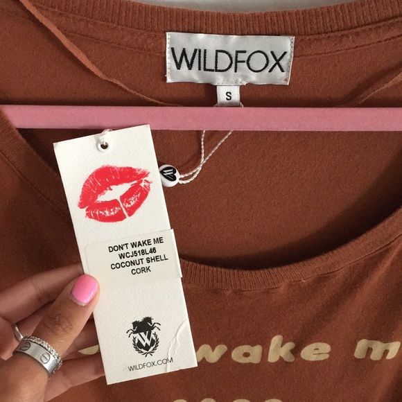 WILDFOX “Don’t Wake Me I’m Tanning” t-shirt small - Picture 4 of 8